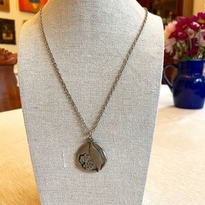Signed Vintage R. Tennesmed signed pewter necklace - Sweden